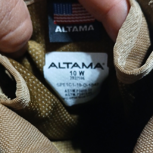AltamaMen\'s Rugged Tan Combat Boots Size 10 Mens main image 7